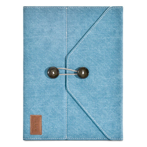 Dungarees - Portfolio Jacket for iPad 3 - Blue