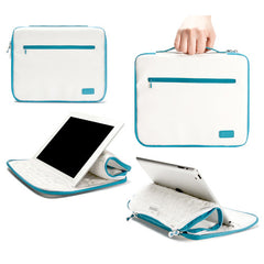 Roller - Soft Padded sleeve for iPad 3 - White/Blue