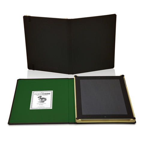 DODOCases Classic Black for iPad 2/3 (Green Interior)